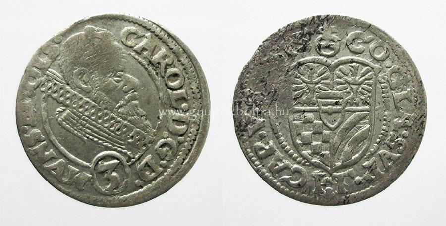 Münsterberg II. Károly 3 krajcár 1615